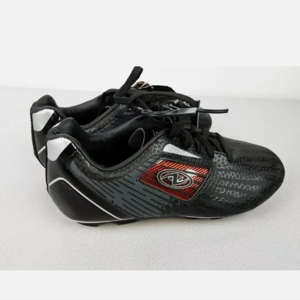 : * New Athletic Works Soccer Football Cleat child black interchangeable sz 5